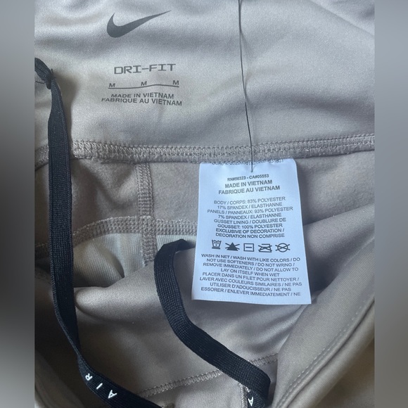 Nike Fast Tight Velvet Panel Running Leggings PocketsDV7236 087 $70 Silver Beige - Picture 7 of 11